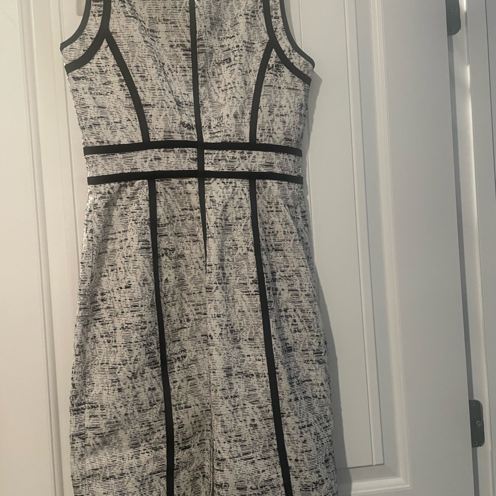 Calvin Klein Monochrome Textured Midi Dress